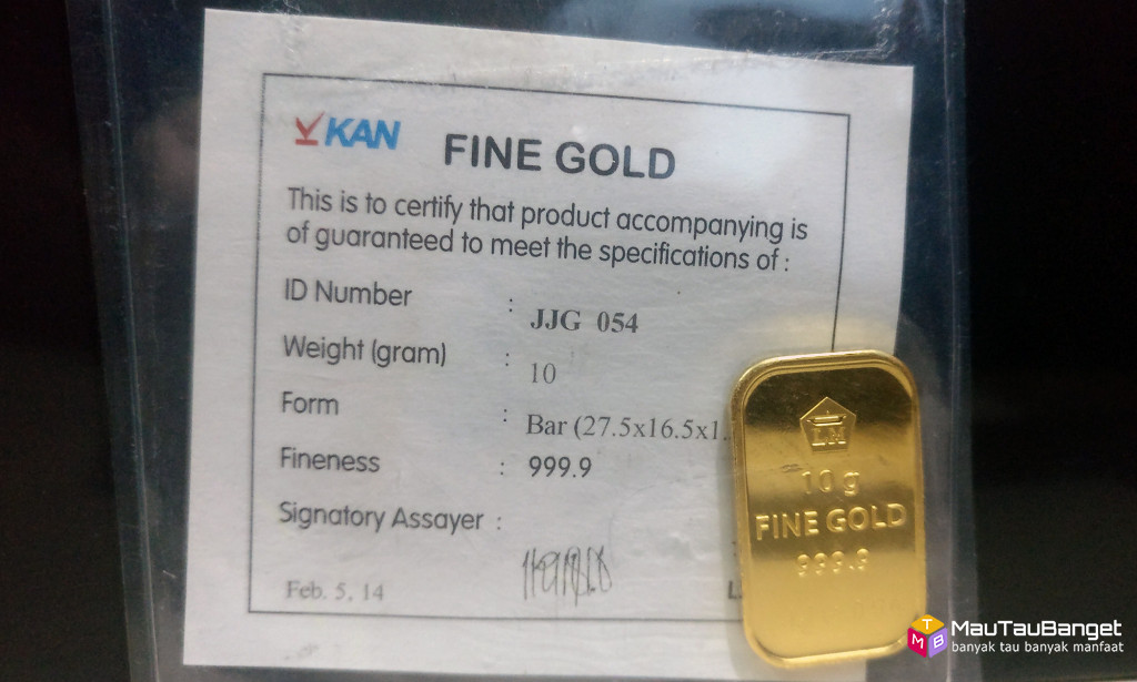 Hasil keuntungan investasi emas Antam selama 5 tahun ...