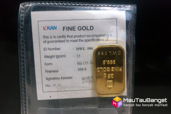 Hasil keuntungan investasi emas Antam selama 5 tahun